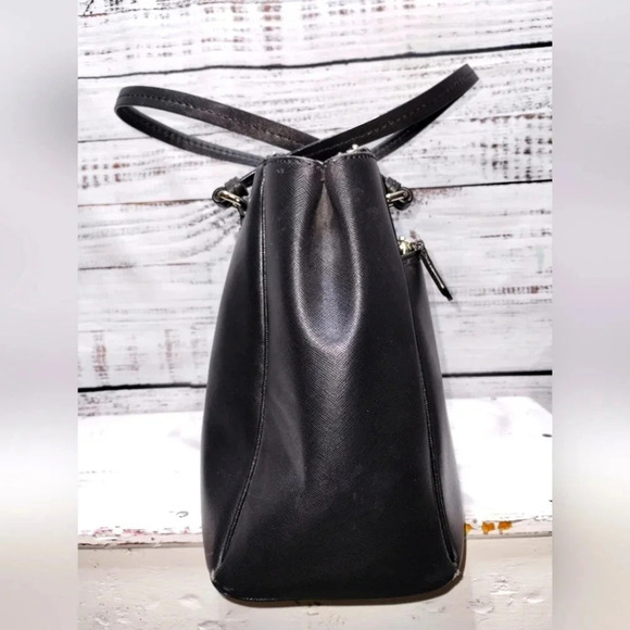 Coach Peyton Jordan Double Zip Carryall Shoulder Bag‎ in Black Leather - Picture 3 of 16